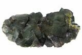 Pristine, Multicolored Fluorite Crystals on Quartz - China #164038-1